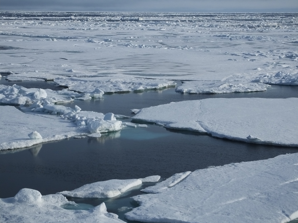 Sea ice in the Kara Sea, Russia